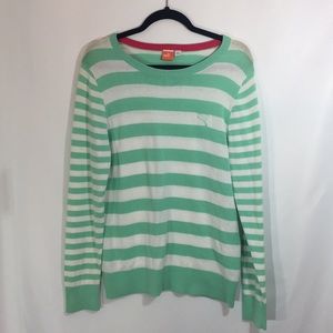 Puma Striped Golf Sweater Sz L